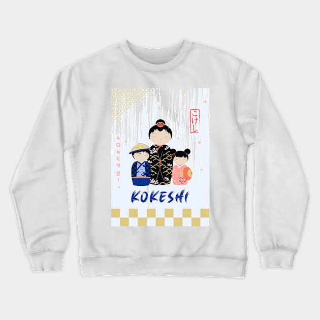 Kokeshi Crewneck Sweatshirt by Wimido